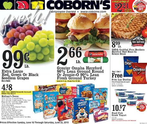 Coborn's ad - Coborn's gladly accepts manufacturers' coupons, ... Be one of the first to know when our new weekly ads go live. Plus, get recipe inspiration, dietitian insights, food tips and more! Sign Up & Set Email Preferences. Have a Question? Call us at: 1 (844) 414-7467. MON-FRI: 8 AM - 6 PM CST